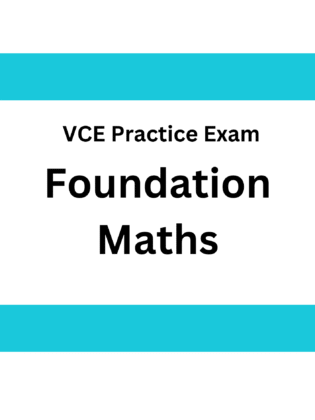 VCE Foundations Maths Practice Exam