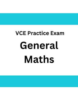 VCE General Maths Practice Exam