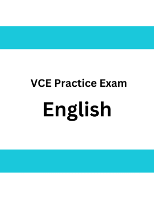 VCE English Practice Exam