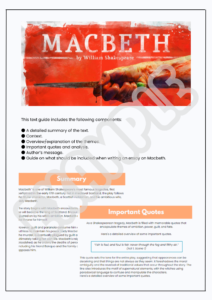 Macbeth Text Guide