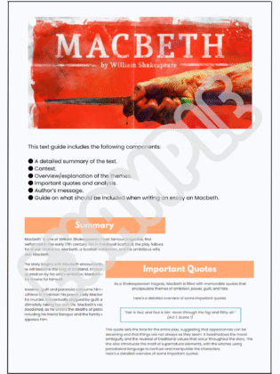 Text Guide: Macbeth