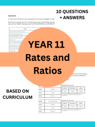 Year 11 Rates & Ratios Revision