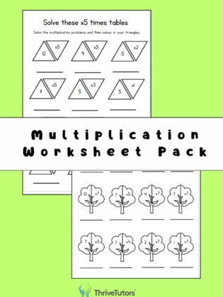 3-9 Times Tables Worksheets