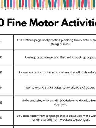 40 Fine Motor Skill Activities